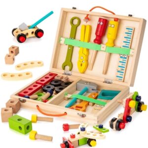 Wooden Tool Set Construction Kit